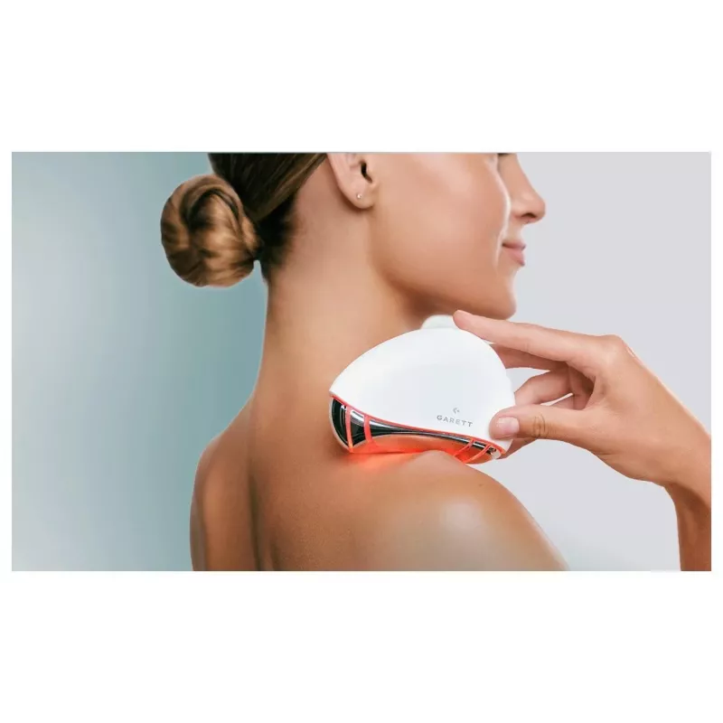 Garett Beauty Glow Stone biela – elektronický masážny prístroj na tvár s teplom a vibráciami
