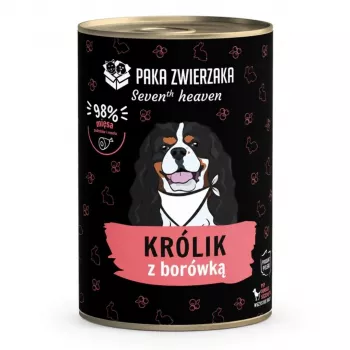 Paka Zwierzaka Seventh Heaven kompletné krmivo pre dospelé králiky s králikom a čučoriedkou, 400g