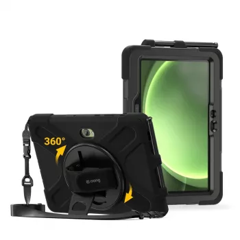 Crong Defender Plus odolné puzdro pre Samsung Galaxy Tab Active5 Pro 10,1 palca – čierne