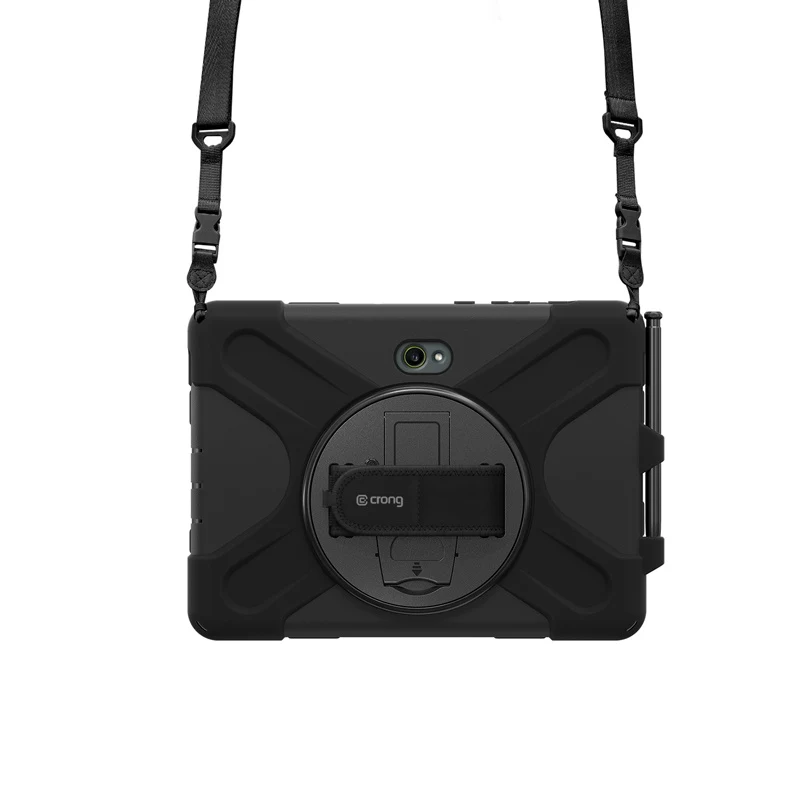 Crong Defender Plus odolné puzdro pre Samsung Galaxy Tab Active5 Pro 10,1 palca – čierne