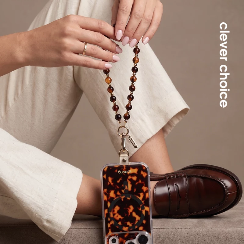 Crong Phone Charm Lanyard - korálkový náramok so vzorom korytnačiny