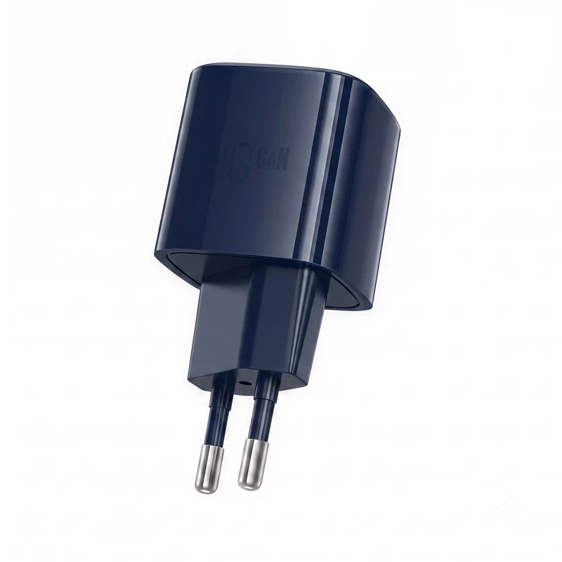 Crong NEO GaN 40W USB-C PD 3.2 nástenná nabíjačka s AVS - tmavomodrá