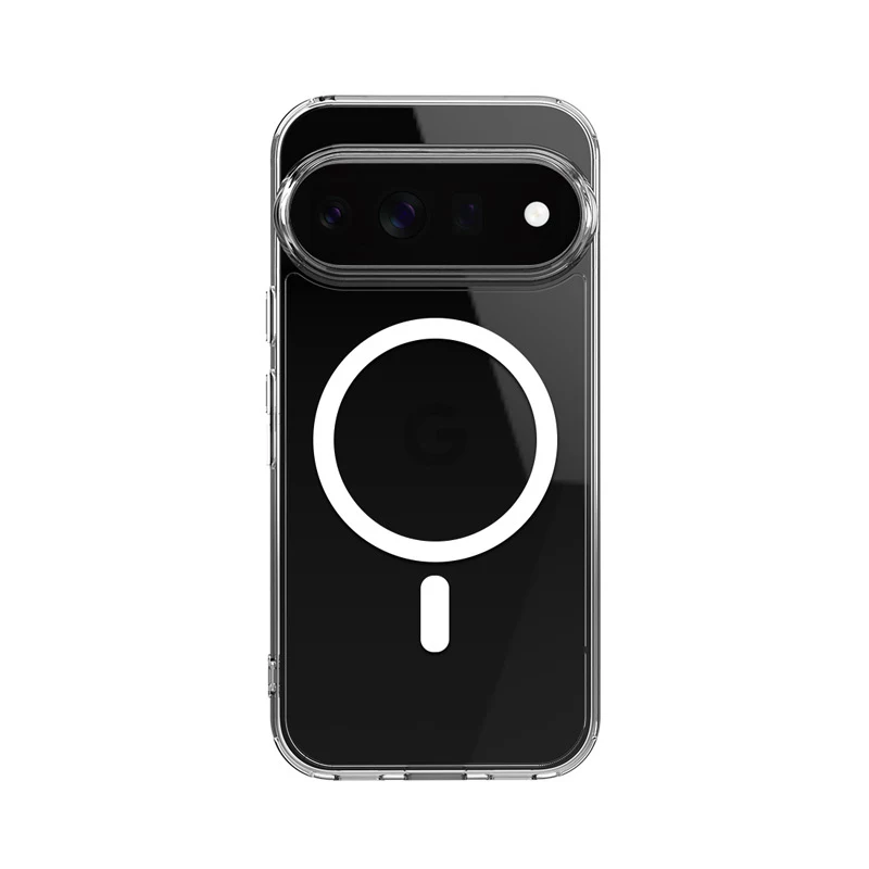 Crong Hybrid Clear Magnetic puzdro pre Google Pixel 11 - kompatibilné s MagSafe, transparentné