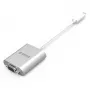 ORICO PTAV USB-C na VGA a 3,5-mm audio adaptér, Full HD 1080p, 15 cm, strieborný