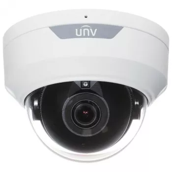 UNIVIEW IPC328LE-ADF28K-H 8MP vonkajšia dome IP bezpečnostná kamera, 2,8mm pevná ohnisková vzdialenosť, 30m IR, PoE, IK10 antivandal, biela