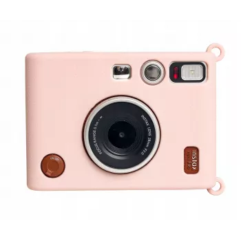 LOVEINSTANT silikónové puzdro pre Fujifilm Instax Mini Evo, ružové