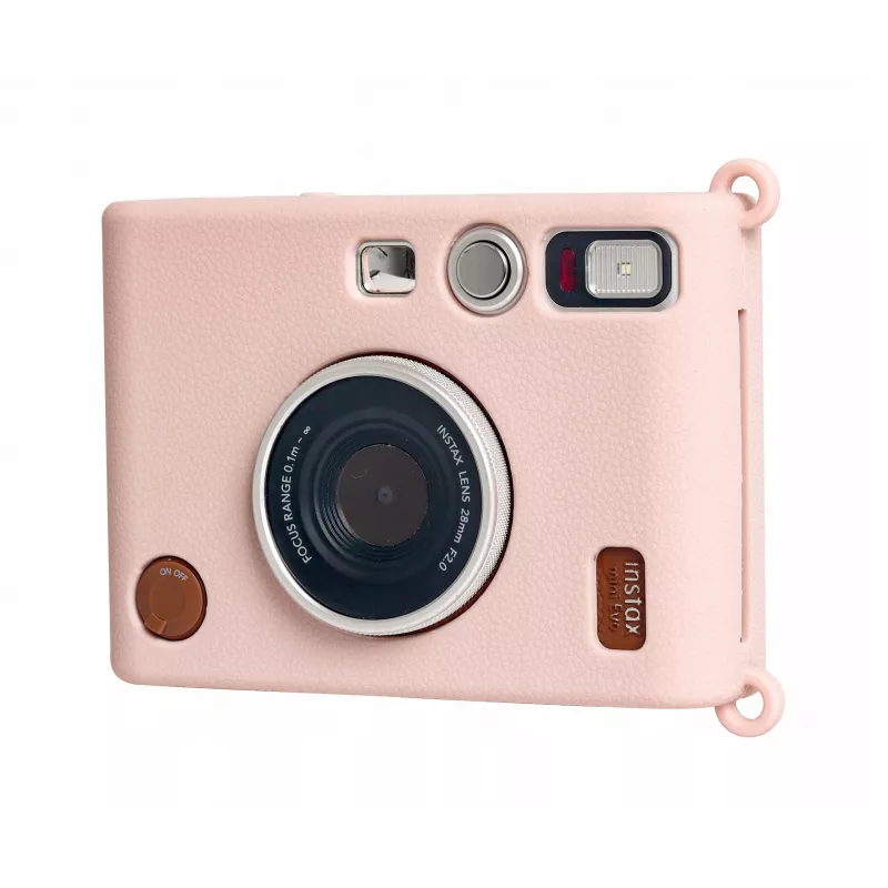 LOVEINSTANT silikónové puzdro pre Fujifilm Instax Mini Evo, ružové