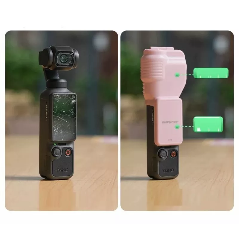 SUNNYLIFE ochranné puzdro pre DJI Osmo Pocket 4 – ružové