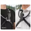 SUNNYLIFE flexibilný nákrčník pre DJI Osmo Pocket 3/4, POV akčné kamery, čierny