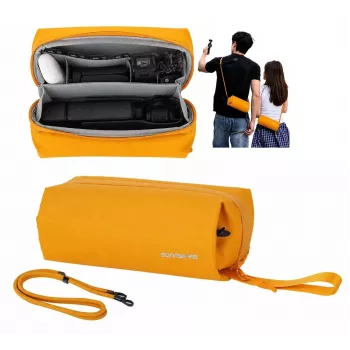 Sunnylife B018-Y Organizér puzdro pre DJI Osmo Pocket 3 / Insta360 X5 / Go 3S, žlté