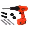 LEAN TOYS DIY akumulátorová vŕtačka-skrutkovač oranžová vrtáky skrutky