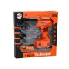 LEAN TOYS DIY akumulátorová vŕtačka-skrutkovač oranžová vrtáky skrutky