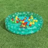 Bestway 51141 nafukovací záhradný bazén s 50 loptičkami, transparentný s bodkami, 91 cm
