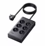 UGREEN S622 Predlžovací kábel, 6x AC + 3x USB + USB-C, GaN, 1,5 m, čierny (75141)
