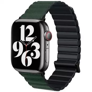 Beline Magnetic Pro náramok pre Apple Watch 42/44/45/49mm čierna/zelená