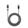 ORICO LDC2C USB-C na USB-C PD 100W kábel s LED indikátorom, 480 Mbps, 2m, balenie 2 ks, čierny