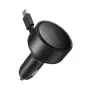 ORICO FC-60-2C 60W zvinovacia USB-C auto nabíjačka - čierna