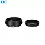 JJC LH-JXHALF Slnečná clona s adaptérovým krúžkom filtra 37 mm pre Fujifilm X Half, čierna