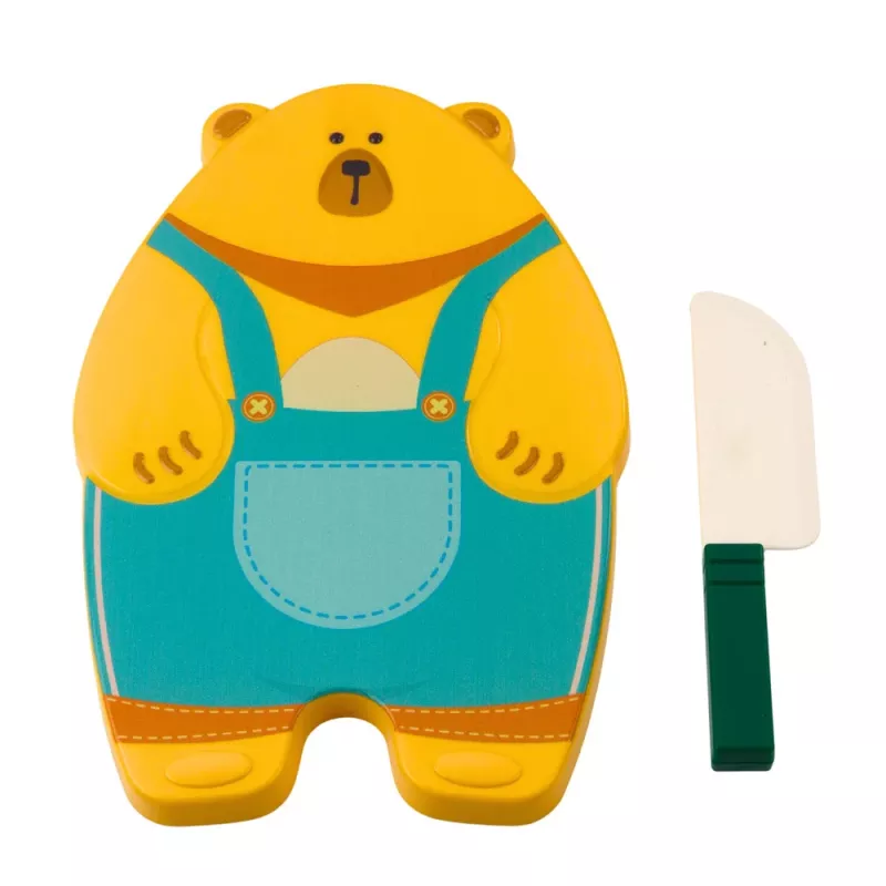 LEAN TOYS Sada na krájanie ovocia s doskou a nožom, edukačné príslušenstvo pre deti