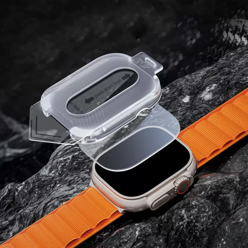 Tech-Protect Easy Set+ ochrana displeja pre Apple Watch Ultra 1/2/3 (49 mm), balenie 2 ks