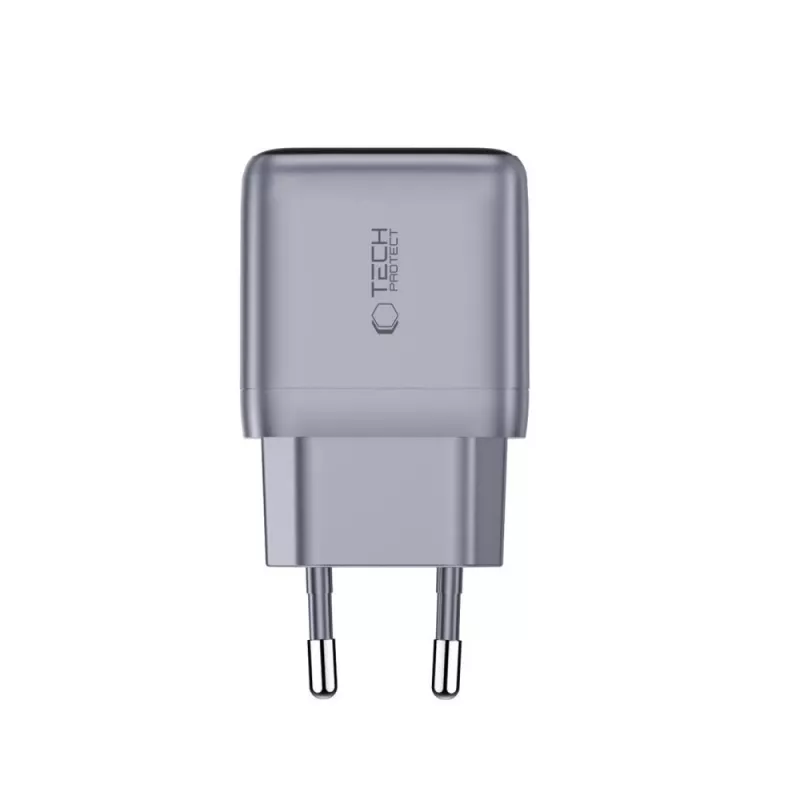 TECH-PROTECT POWERVISION NC45W-GAN 1-portová sieťová nabíjačka PD 45W tmavosivá