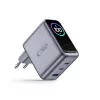 TECH-PROTECT PowerVision NC100W GaN 100W 3-portová nástenná nabíjačka USB-C PD & USB-A QC3.0 - tmavosivá