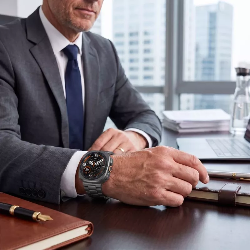 TECH-PROTECT nerezový náramok pre Samsung Galaxy Watch Ultra 1/2 47mm čierny