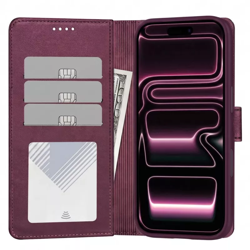 TECH-PROTECT MagSafe puzdro s peňaženkou pre iPhone 17 Pro / 18 Pro, morušová