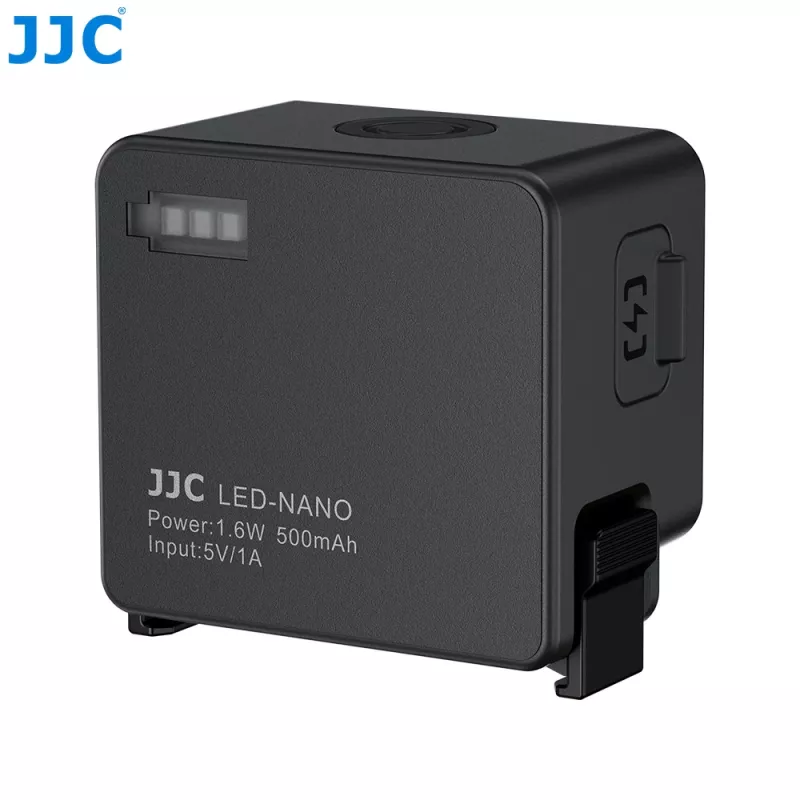 JJC LED-Nano LED videoleuchta pre DJI Osmo Action 6 / Osmo Nano, 6500K, 500mAh, USB-C, IPX5