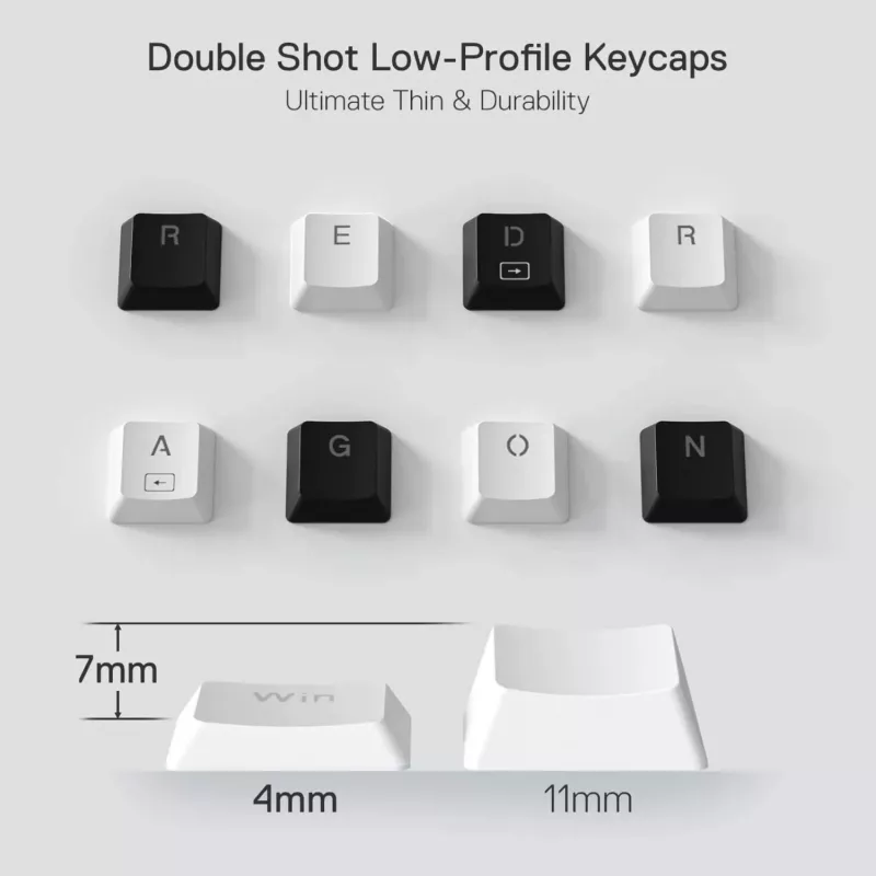 Redragon K632 HORUS Mini 60% RGB káblová herná klávesnica - biela