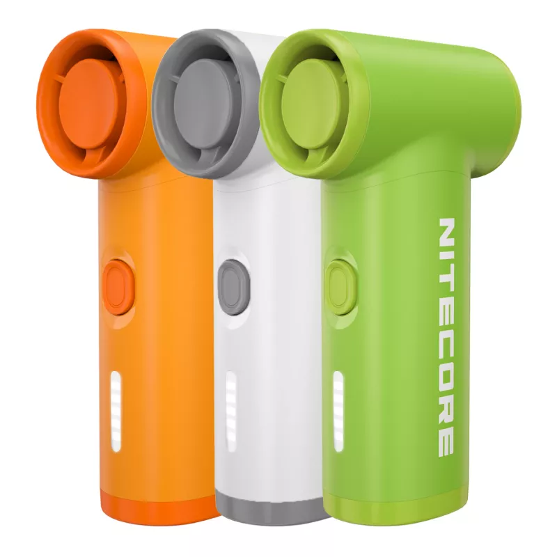 Nitecore NEF Nano prenosný ventilátor biely - USB-C nabíjanie, 3 rýchlosti, 2500mAh batéria