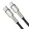 Baseus Cafule USB-C na Lightning PD 20W rýchlonabíjací kábel 0,25 m čierny