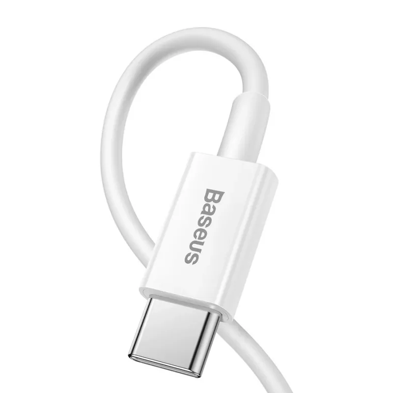 Baseus Superior Series USB-C na Lightning kábel 0,25 m biely, 20W PD rýchle nabíjanie a synchronizácia dát
