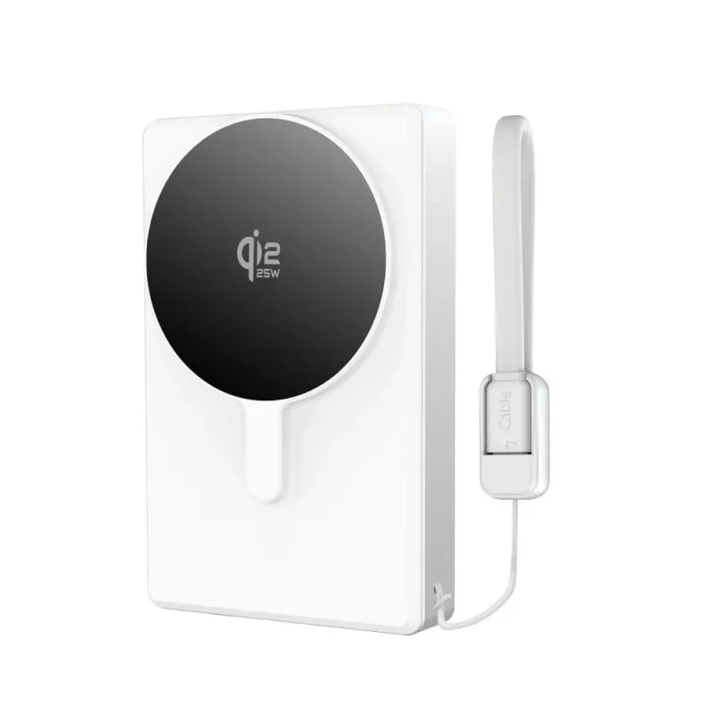 TECH-PROTECT PB40 LIFEMAG MagSafe powerbank 10000mAh 25W Qi2.2 biela/strieborná