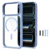 Tech-Protect Magmat MagSafe Clear puzdro pre iPhone 17 Pro / 18 Pro - svetlomodrý rám