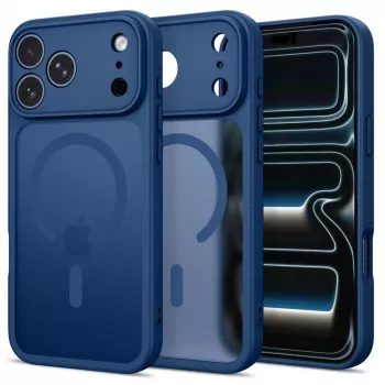Tech-Protect Basicmag MagSafe puzdro pre iPhone 17 Pro Max / 18 Pro Max - matná tmavomodrá