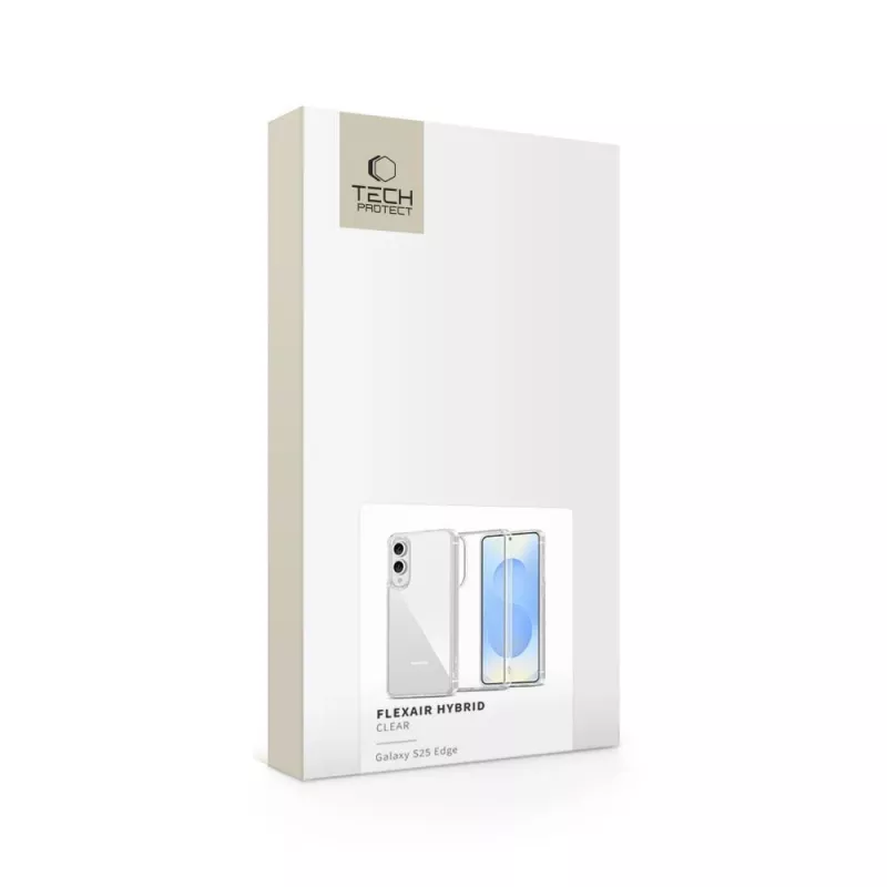 Tech-Protect Flexair Hybrid puzdro pre Samsung Galaxy S25 Edge - transparentné