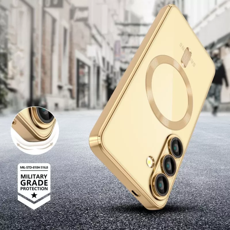 Tech-Protect Magflex MagSafe puzdro pre Samsung Galaxy S25 Edge Shiny Gold