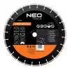 NEO TOOLS 350 mm laserom zváraný segmentový diamantový rezací kotúč, otvor 25,4 mm, na betón, asfalt, kameň