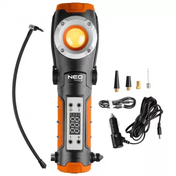 NEO TOOLS 800 lm akumulátorové pracovné svetlo s integrovaným vzduchovým kompresorom