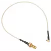 MikroTik ACMMCXRPSMA 0,26 m MMCX na RP-SMA konektor samec koaxiálny pigtail kábel, 50 Ohm, RG178, čierny