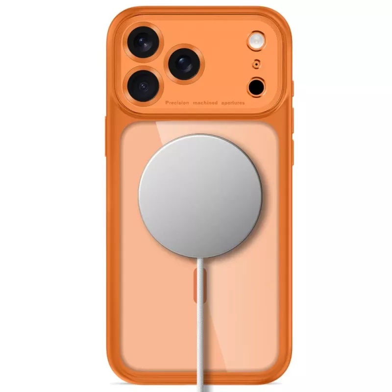 TECH-PROTECT MagPeak MagSafe Clear Case pre iPhone 17 Pro / 18 Pro - Cosmic Orange