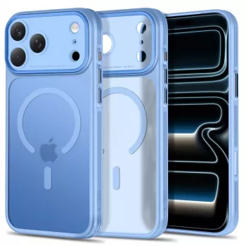 TECH-PROTECT MagPrime MagSafe Clear Case pre iPhone 17 Pro Max / 18 Pro Max - matná svetlomodrá