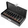 NEO TOOLS impact nástrčné hlavice 1/2 palca pohon, E10-E24 vonkajší Torx, sada s 9, CrMo