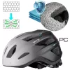 Vayox Active cyklistická prilba s LED svetlom, biela-čierna, veľkosť M (54-58 cm)