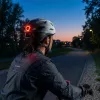 Vayox Active cyklistická prilba s LED svetlom, biela-čierna, veľkosť M (54-58 cm)