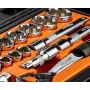 NEO TOOLS 1/2 palcová sada nástrčných kľúčov, 23-dielna, chróm-vanádiová oceľ, DIN 3124