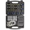 NEO TOOLS TOP-11-263 Sada na testovanie úniku Common Rail injektorov pre dieselové motory, 6-valcová diagnostická sada s adaptérmi a kufrom