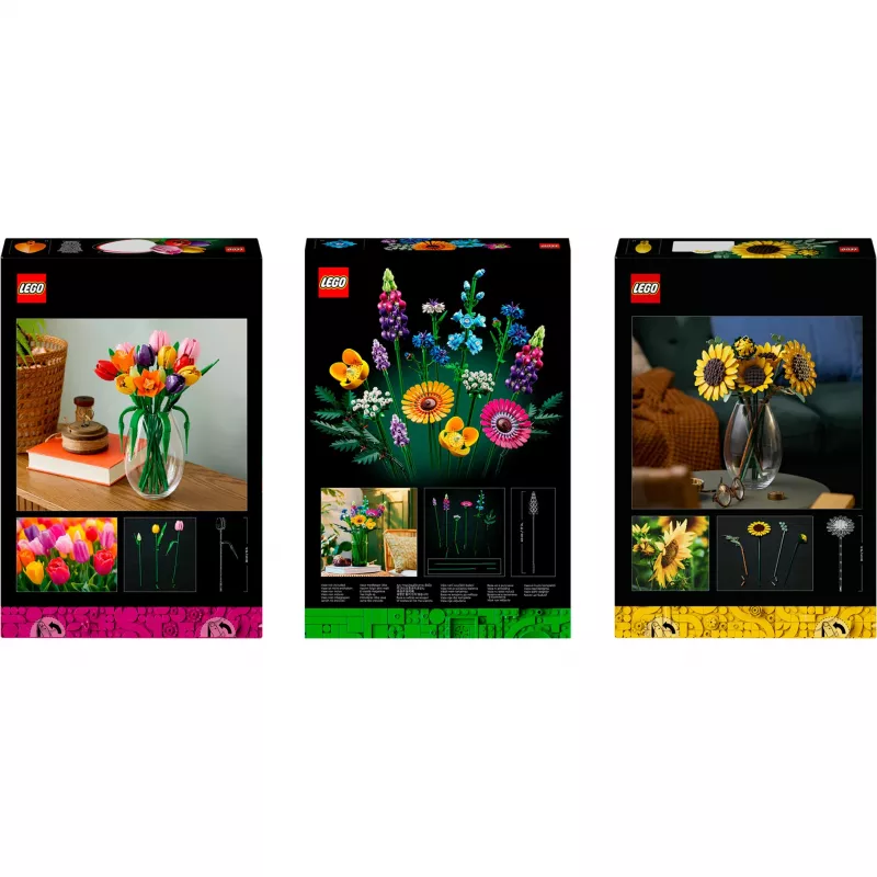 LEGO Botanicals Letná kytica balíček – 756-dielna botanická stavebnica pre dospelých