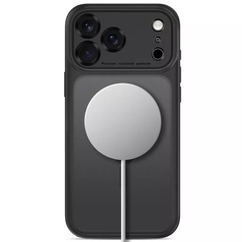 TECH-PROTECT MagPeak MagSafe priehľadné puzdro pre iPhone 17 Pro / 18 Pro matná čierna